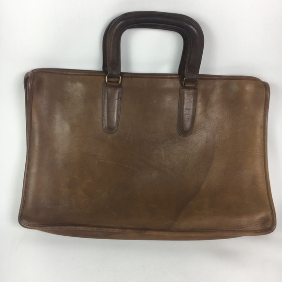 Vintage coach leather briefcase Brown Glue In NYC